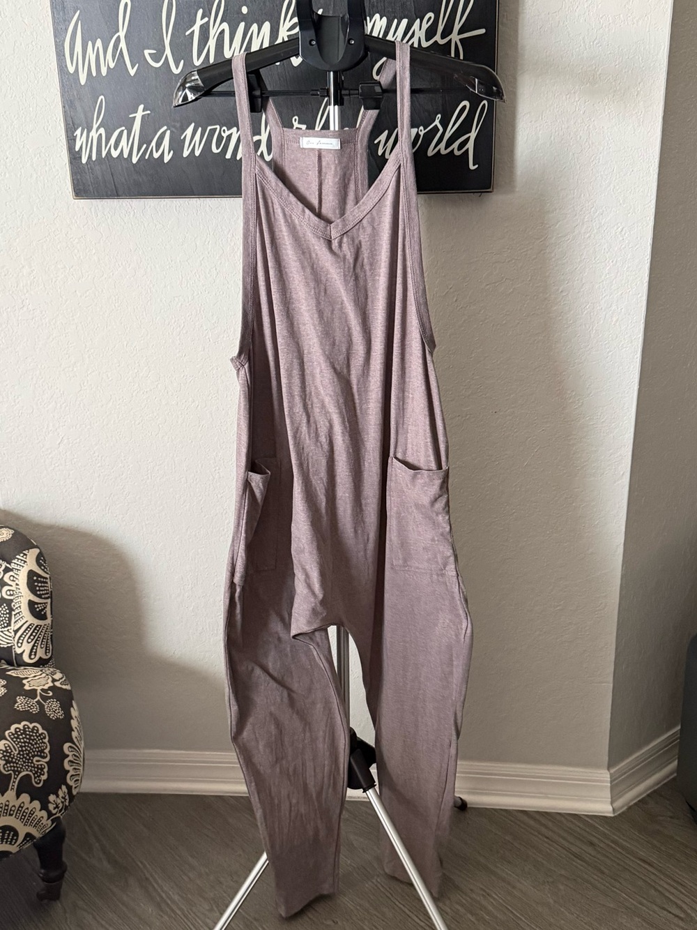 Ces Femme Brown Jumpsuit with Pockets